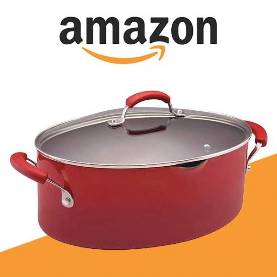 22% Off Rachael Ray Brights Nonstick Pasta Stock Pot w/ Lid & Spout