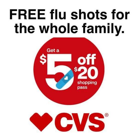 Free $5 Off $25 Coupon When You Get a No-Cost Flu Shot ...