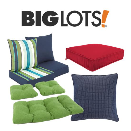 Outdoor Cushions And Toss Pillows, Big Lots Patio Furniture Cushions