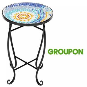50% Off Mosaic Iron Outdoor Accent Table