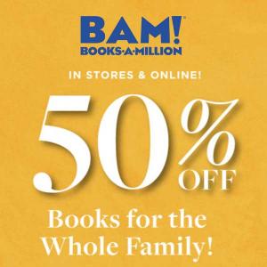 50% Off Books for the Whole Family