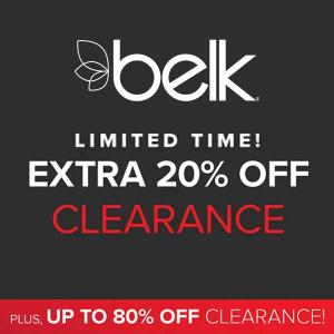 Extra 20% Off Clearance Purchases