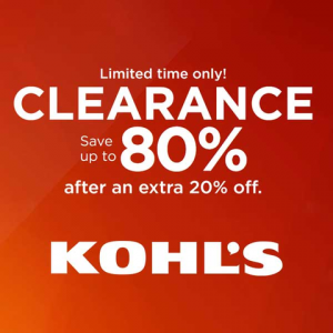 Clearance: Up to 80% Off After an Extra 20% Off