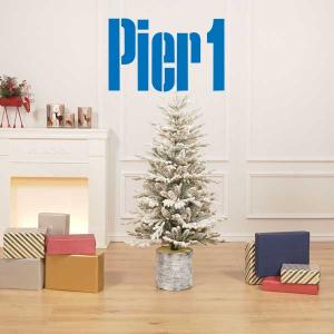 $43.59 Off Pre-Lit Potted Artificial Christmas Tree