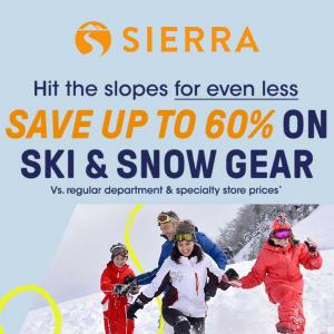 Up to 60% Off on Ski & Snow Gear