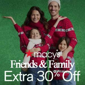 Friends & Family: Extra 30% Off w/ Code
