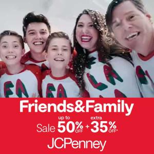 Ends 12/7: Friends & Family Sale: Up to 50% Off + Extra 35% Off with JCPenney Credit Card