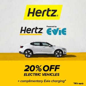 20% Off Electric Vehicles + Complimentary Evie Charging