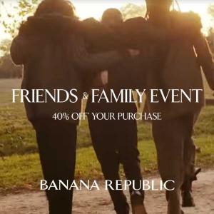 Friends & Family Event: 40% Off Your Purchase
