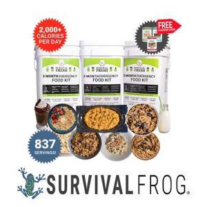 10% Off 3 Month Emergency Food Kit by Survival Fresh