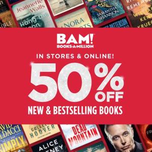 50% Off New & Best Selling Books