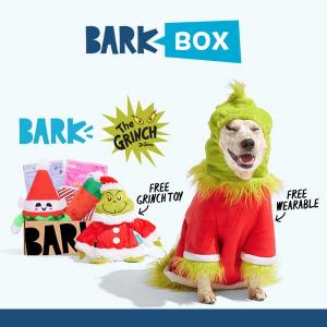 Free Grinch Toy and Dog Costume w/ Multi-Month Subscription