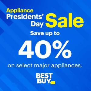 President's Day Sale: Up to 40% Off Select Major Appliances