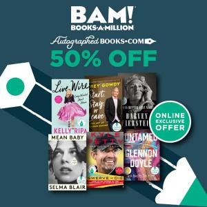 50% Off on Autographed Books