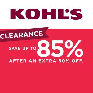 Clearance: Up to 85% After an Extra 50% Off