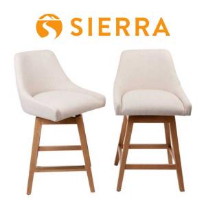 66% Off Set of 2 Made in Vietnam Kennedy Swivel Counter Stool